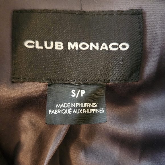 Club Monaco Dark Green Trench, Size S - Picture 3 of 8
